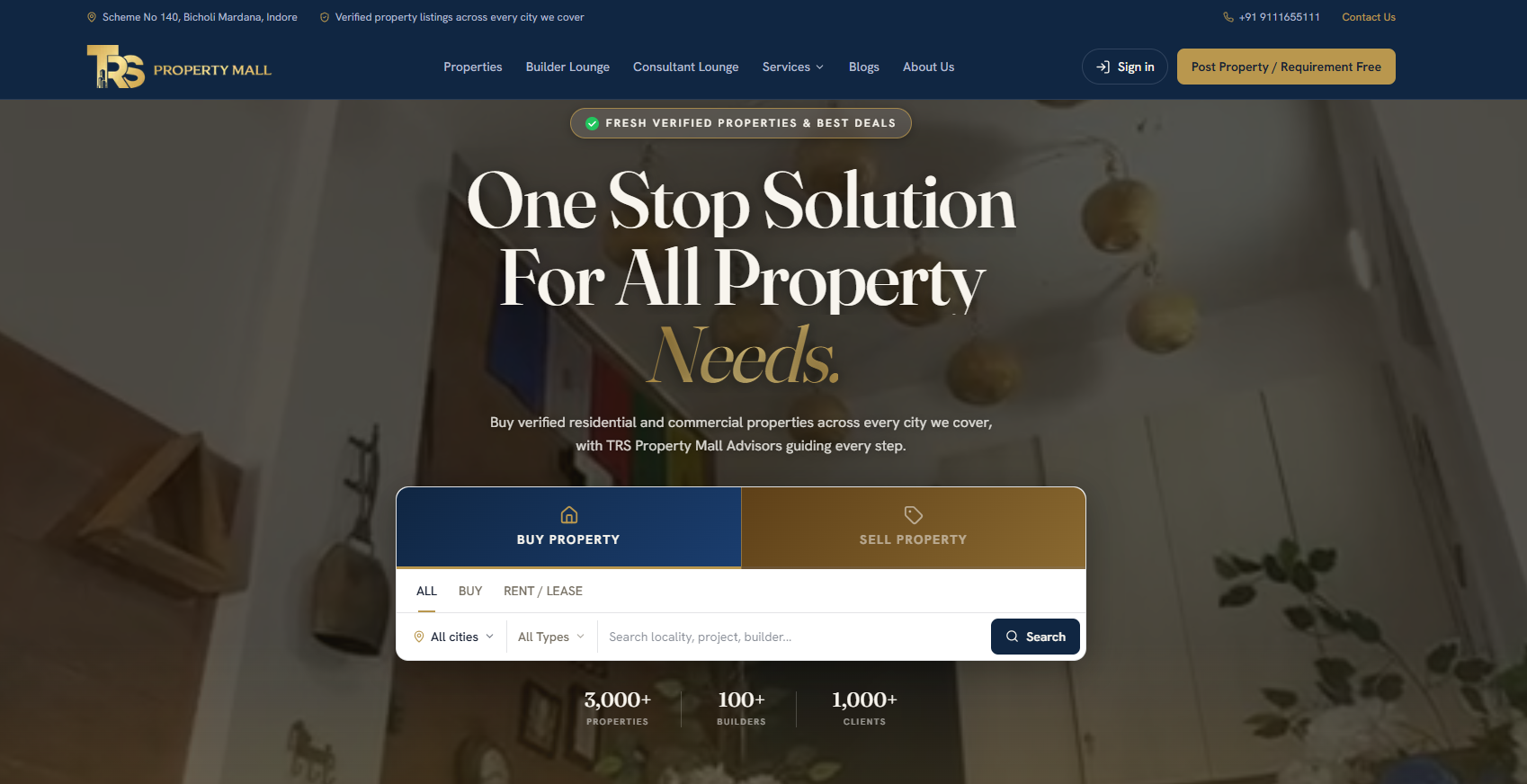 TRS Property Mall — Websites & SaaS case study
